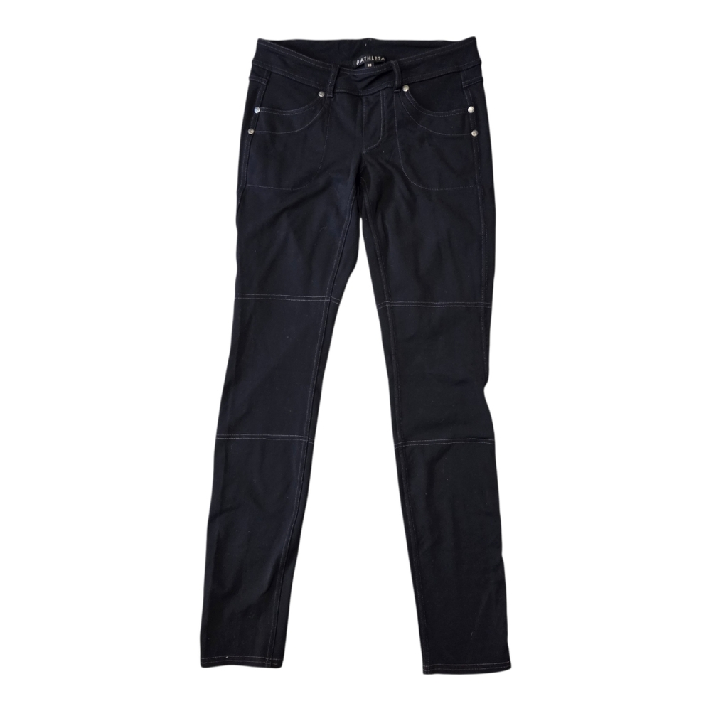 Athleta Pants, Unique Black With White Stitching, Size XS